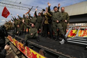 Ретро-поезд «Воинский эшелон» в Астрахани